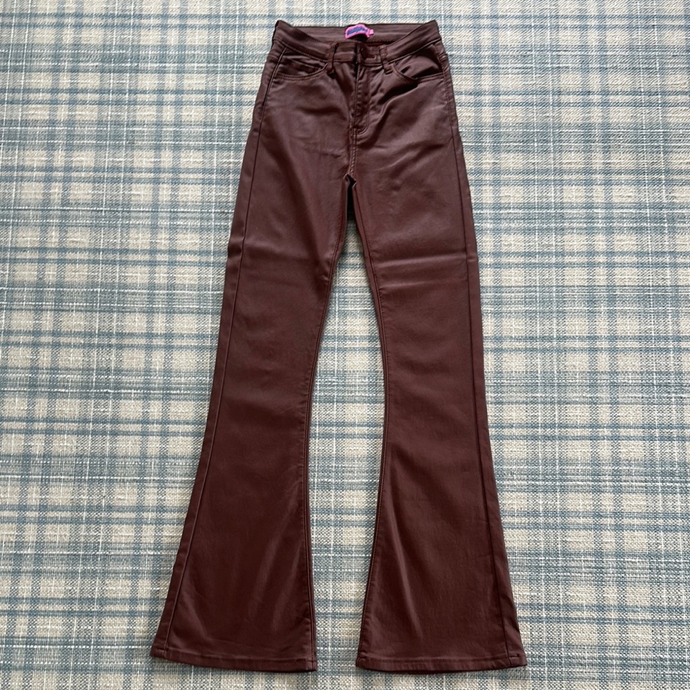 Edikted Brown Flare & Wide Leg Jeans